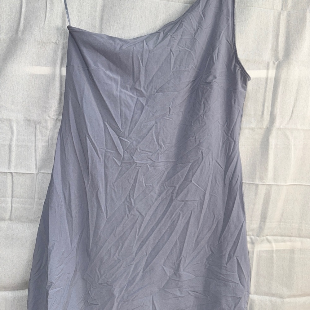 Abercrombie & Fitch One Shoulder Gray Dress